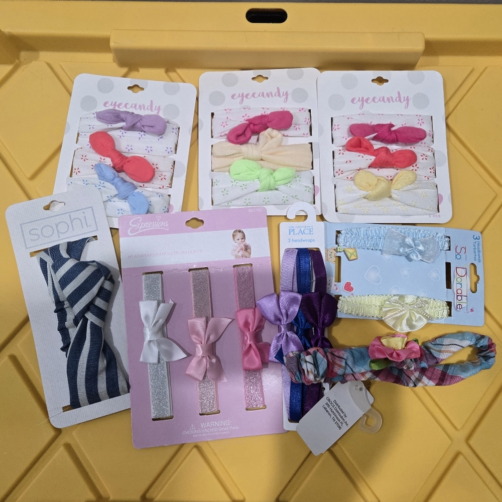 Infant Head Wraps (19 Total)